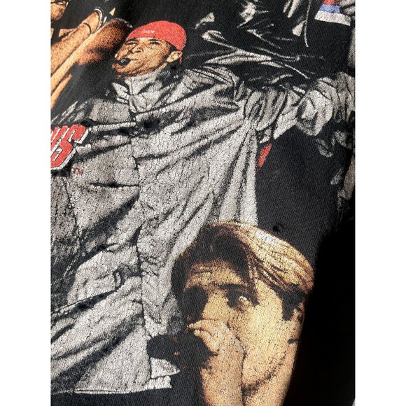 BACKSTREET BOYS VINTAGE ALL OVER PRINT CONCERT BAND BLK T SHIRT SIZE XL 90S Y2K - Picture 6 of 6
